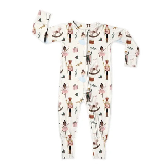 Nutcracker Zip Up Bamboo Pjs - The Tiny Details