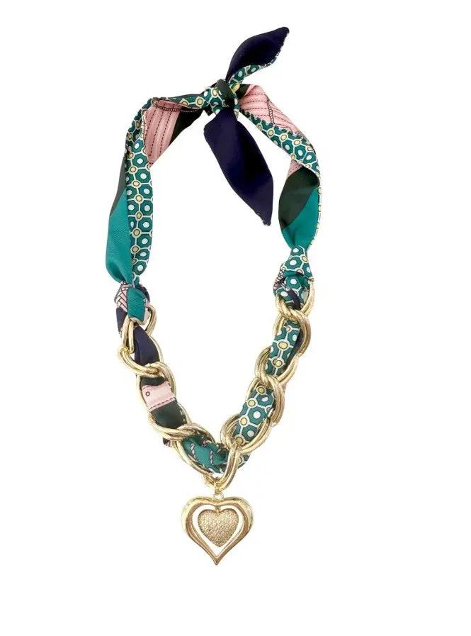 Oliver Satin Scarf Chain Necklace - The Tiny Details