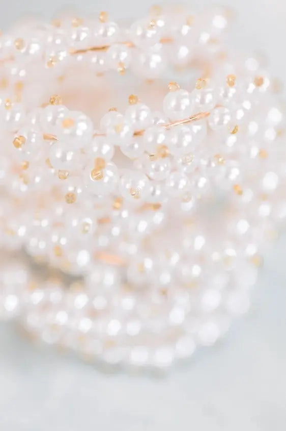 The Tiny Details Pearl Cluster Statement Hoop Earrings