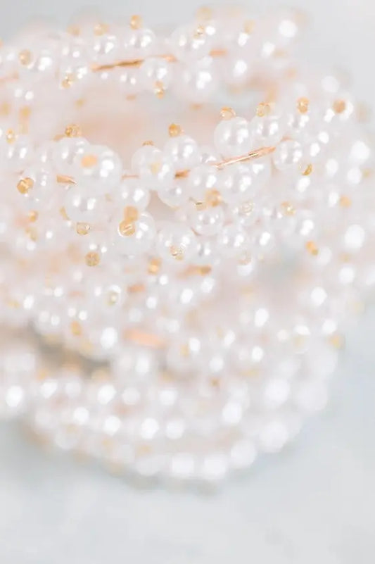 The Tiny Details Pearl Cluster Statement Hoop Earrings