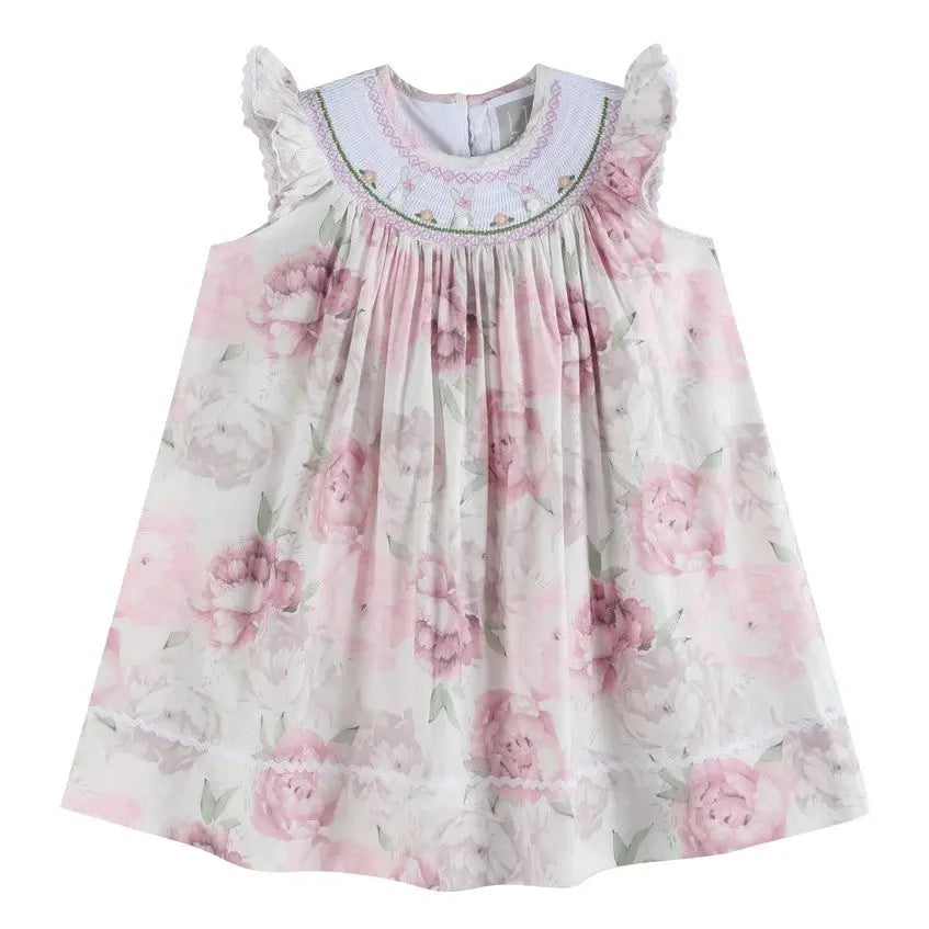 Peony Bunny Smocked Bishop Dress - The Tiny Details