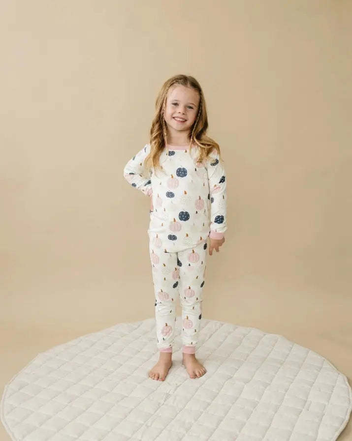 Pretty 'n Pumpkin 2pc Bamboo Pajamas - The Tiny Details
