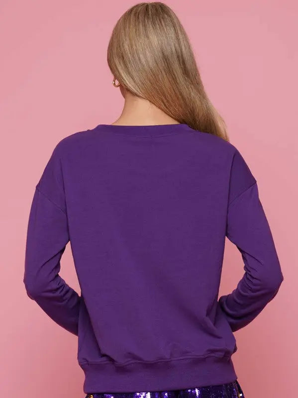 Purple Sequin Star Top - Shop Tiny Details