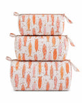 Quilted Fish Cosmetic Bag Set