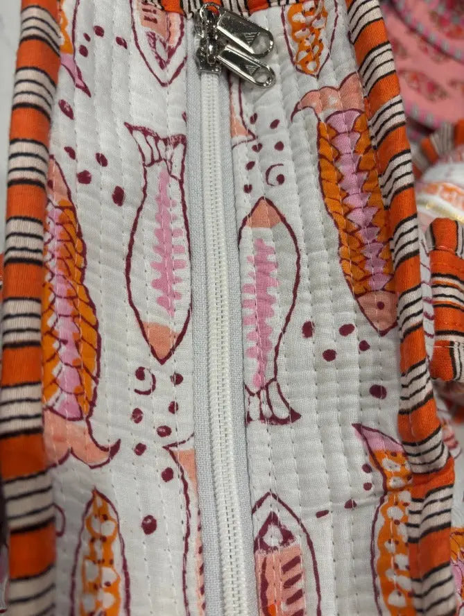 Quilted Fish Tote Bag