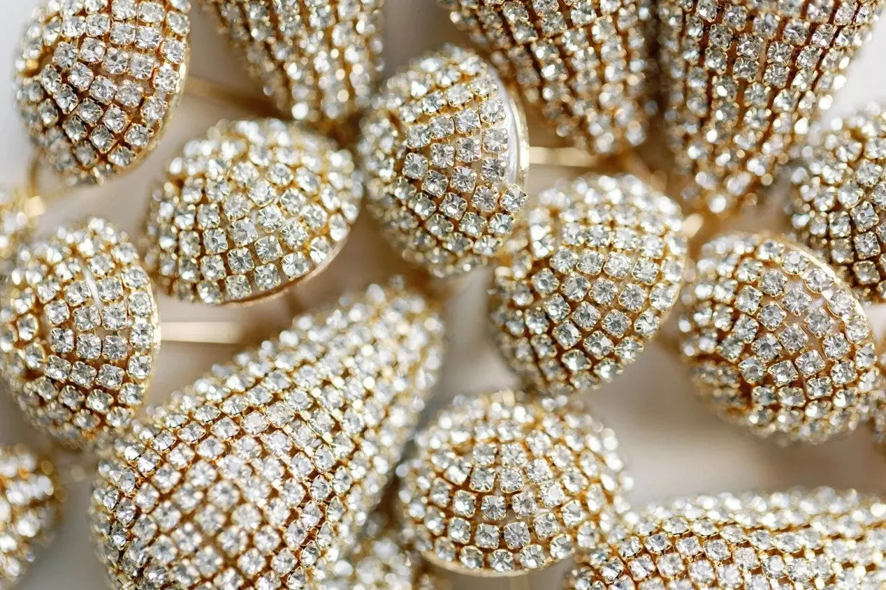 Rhinestone Wrapped Lido Holiday Statement Earrings - Shop Tiny Details
