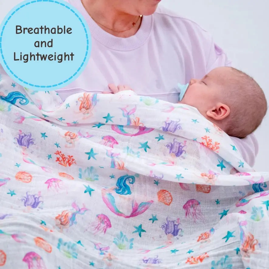 Sea You Soon Baby Muslin Swaddle