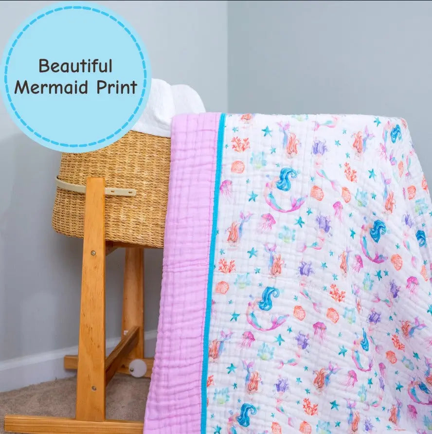 Sea You Soon Muslin Quilt Blanket