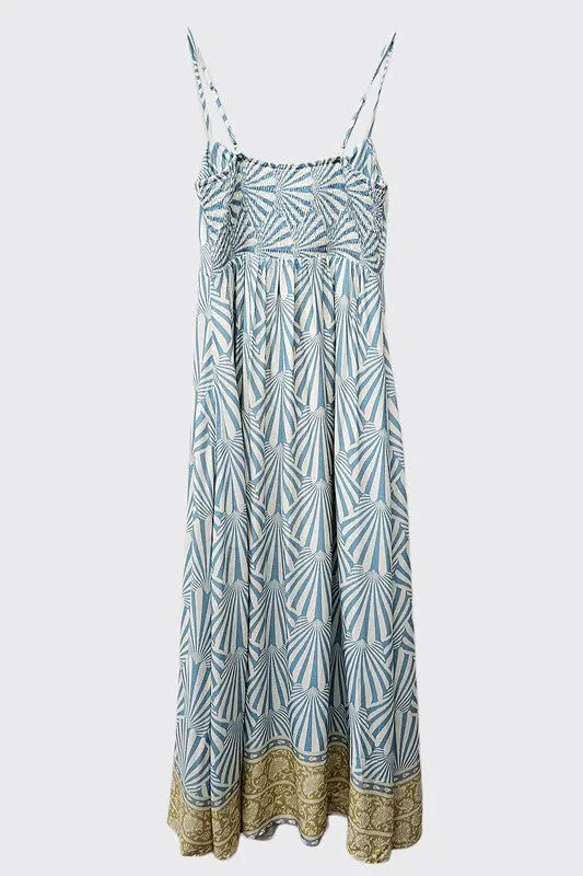 Shore Border Print Midi Dress - The Tiny Details