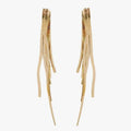 The Tiny Details Skinny Gold Cascading Tassel Earrings