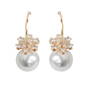 Snowflake Sparkle Statement Hoop Earring - The Tiny Details