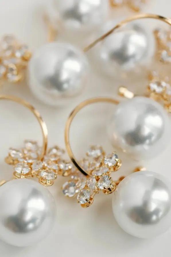Snowflake Sparkle Statement Hoop Earring - The Tiny Details