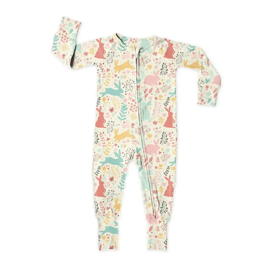 Snuggle Bunny Zip Up Bamboo Pjs - The Tiny Details