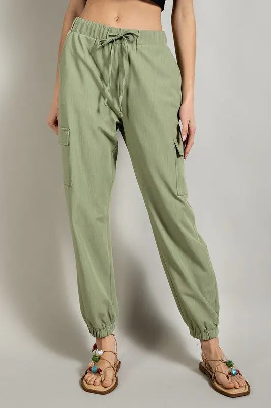 The Tiny Details Soft Utility Jogger with Functional Pocket