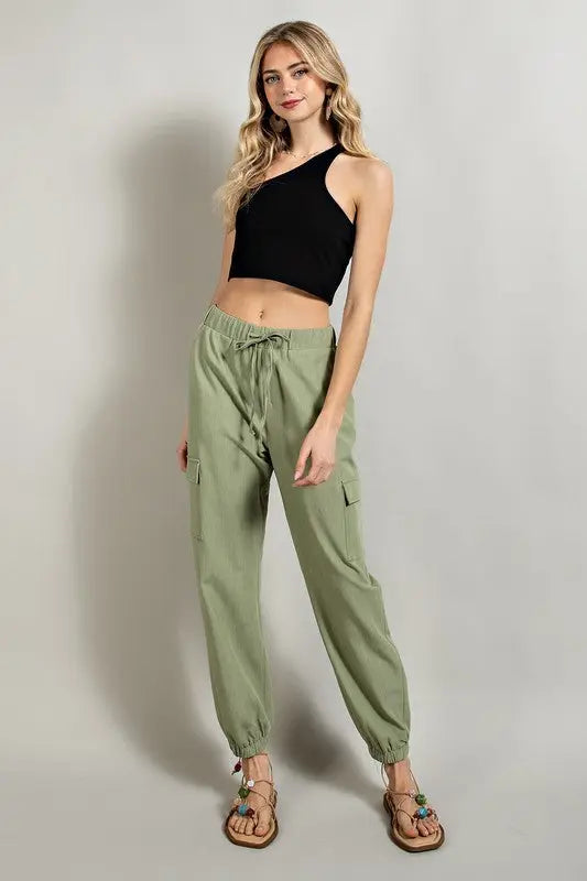 The Tiny Details Soft Utility Jogger with Functional Pocket