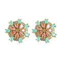 The Tiny Details Sparkling Sand Dollar Stud Earrings