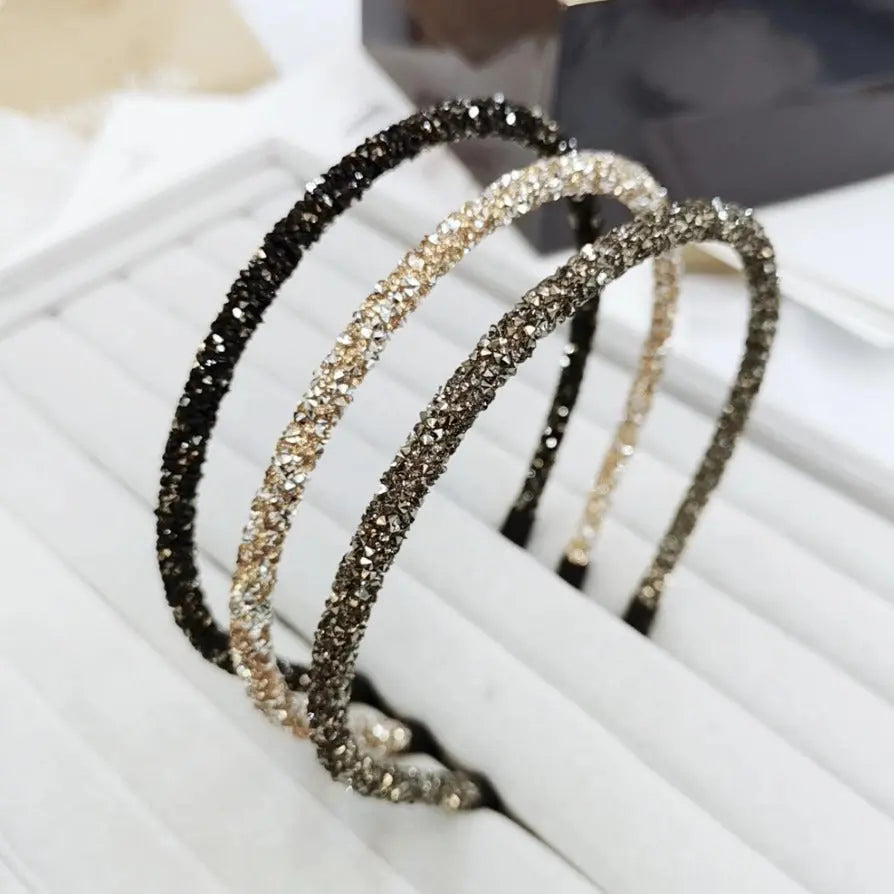Sparkly Rhinestone Skinny Headbands - The Tiny Details