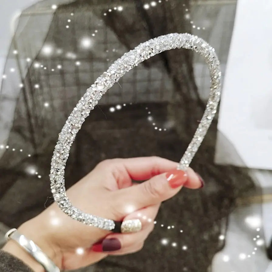 Sparkly Rhinestone Skinny Headbands - The Tiny Details