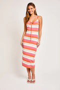 Striped Sweater Knit Midi Dress - The Tiny Details