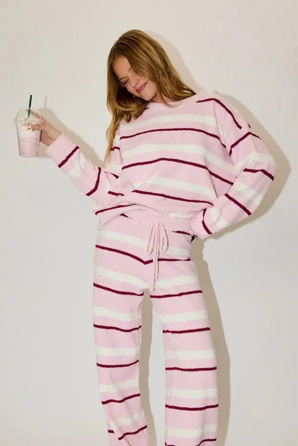 Striped Sweater Top and Pant Set - The Tiny Details