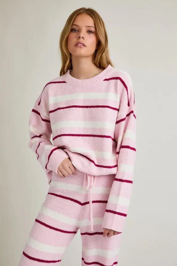 Striped Sweater Top and Pant Set - The Tiny Details