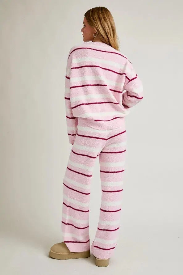 Striped Sweater Top and Pant Set - The Tiny Details