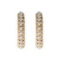 The Tiny Details Studded Pearl Raffia Hoop Earrings