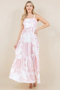 Sun Print Pink Maxi Dress - The Tiny Details