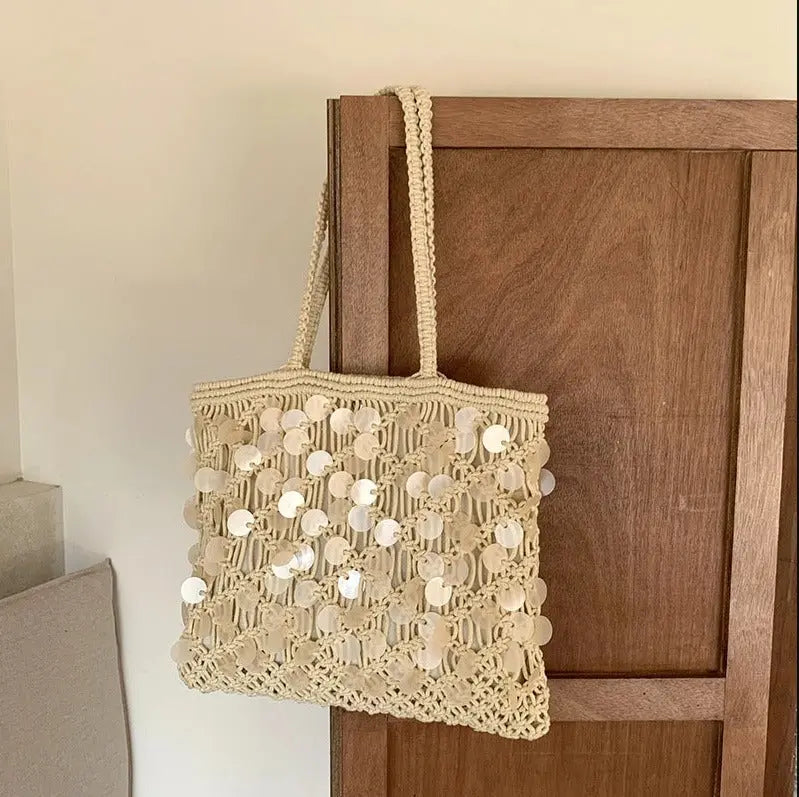 Trendy Shell Crochet Shoulder Bag