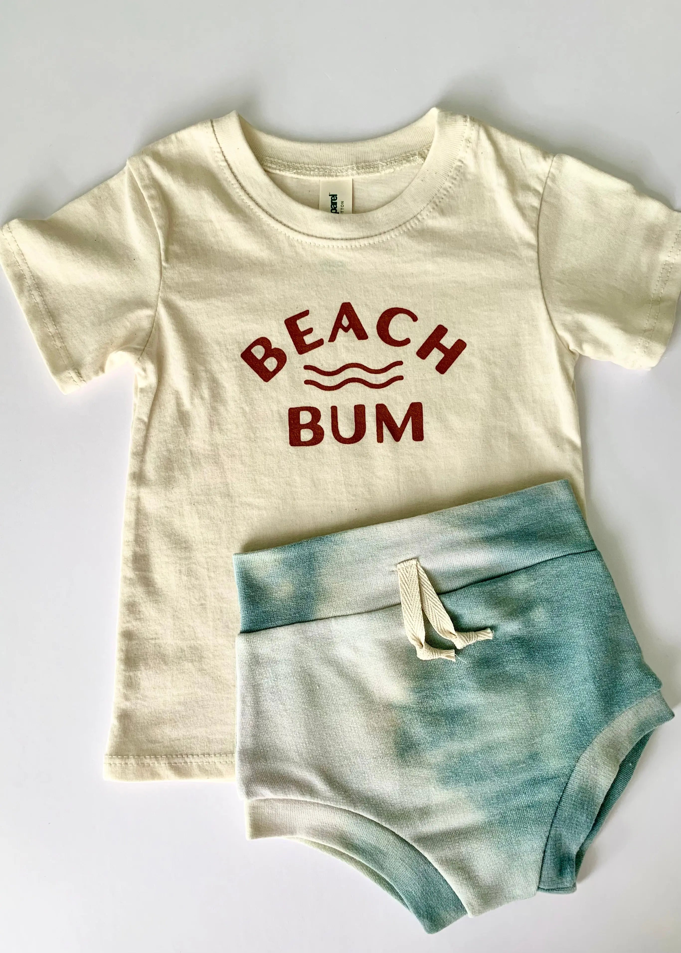 The Tiny Details Beach Bum Organic Short Sleeve Baby Tee