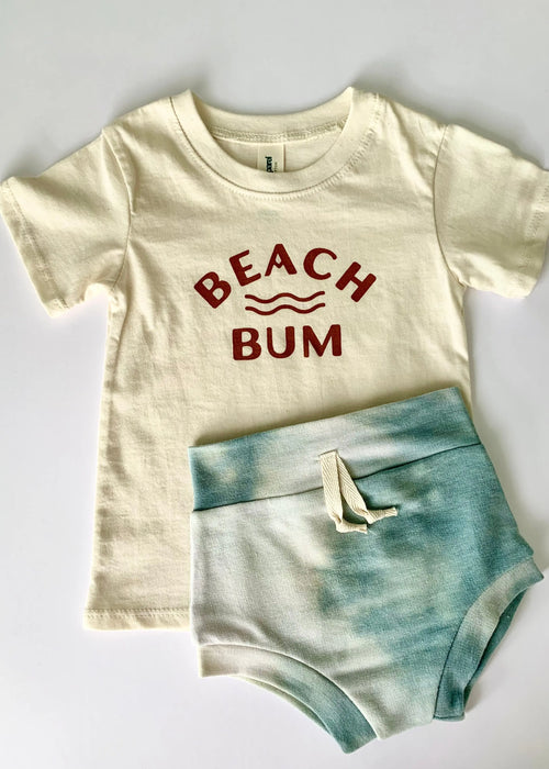 The Tiny Details Beach Bum Organic Short Sleeve Baby Tee