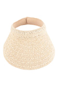 The Tiny Details Beige Woven Summer Fashion Visor