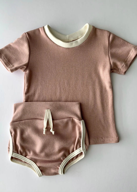 The Tiny Details Blush Ringer Baby Tee