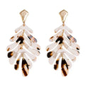 The Tiny Details Cocoa Petite Palm Drop Earrings