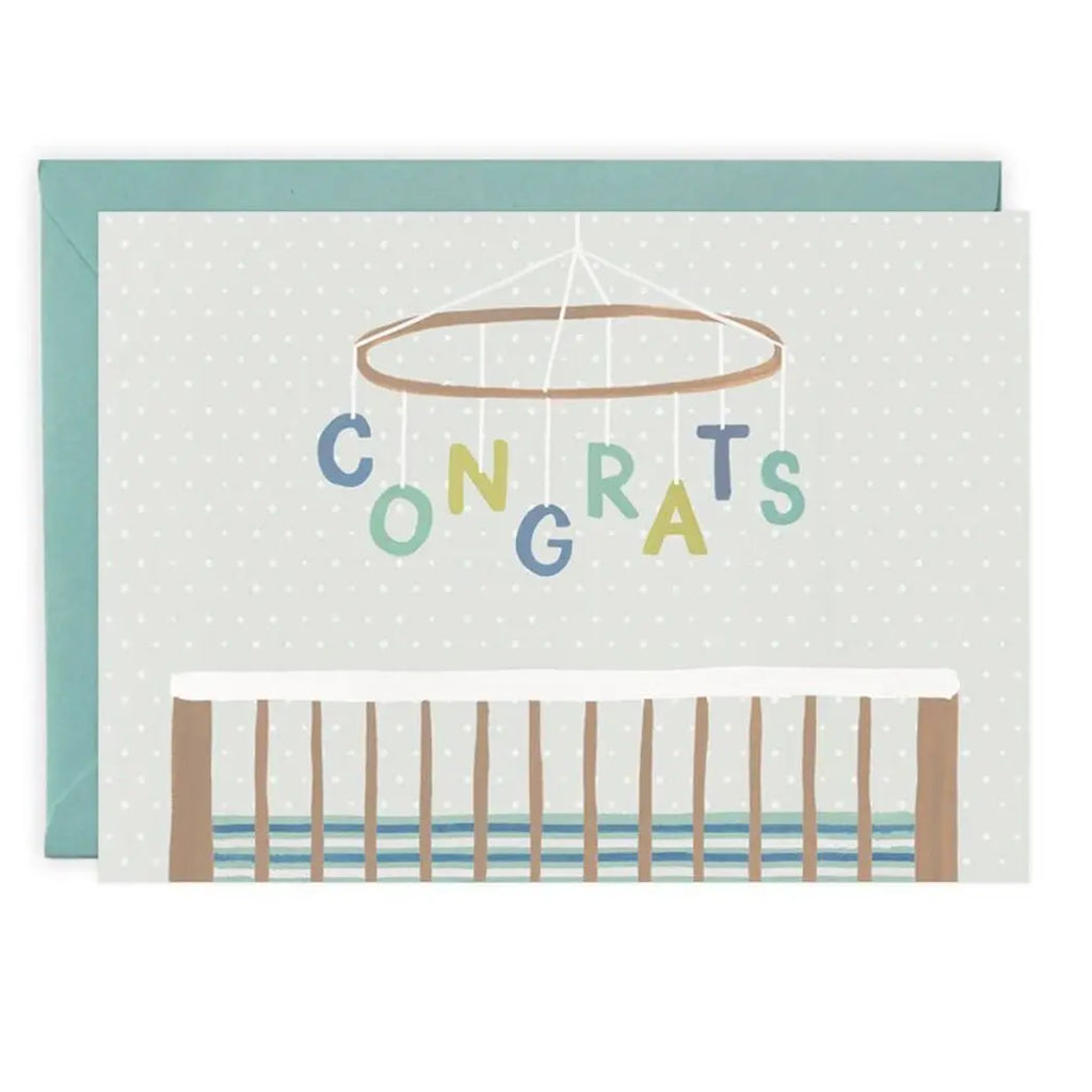 The Tiny Details Congrats Baby Mobile Card
