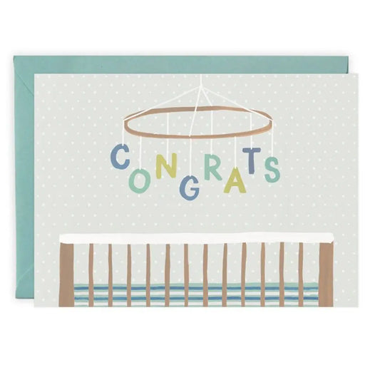 The Tiny Details Congrats Baby Mobile Card