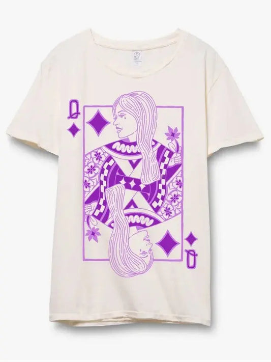 The Tiny Details Copy of Queen of Hearts Distressed Tee