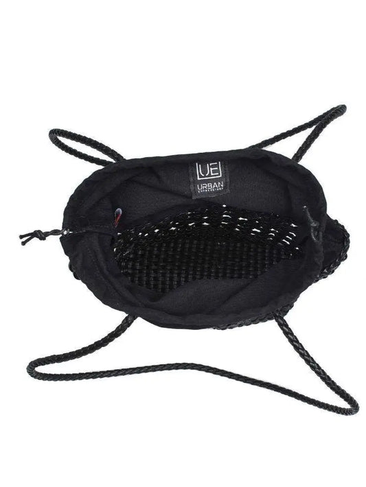 The Tiny Details Cordoba Leather Woven Black Tote