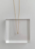 The Tiny Details Crystal Initial Pendant Gold Necklace