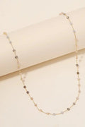 The Tiny Details Dainty Glass Beaded Station Necklace
