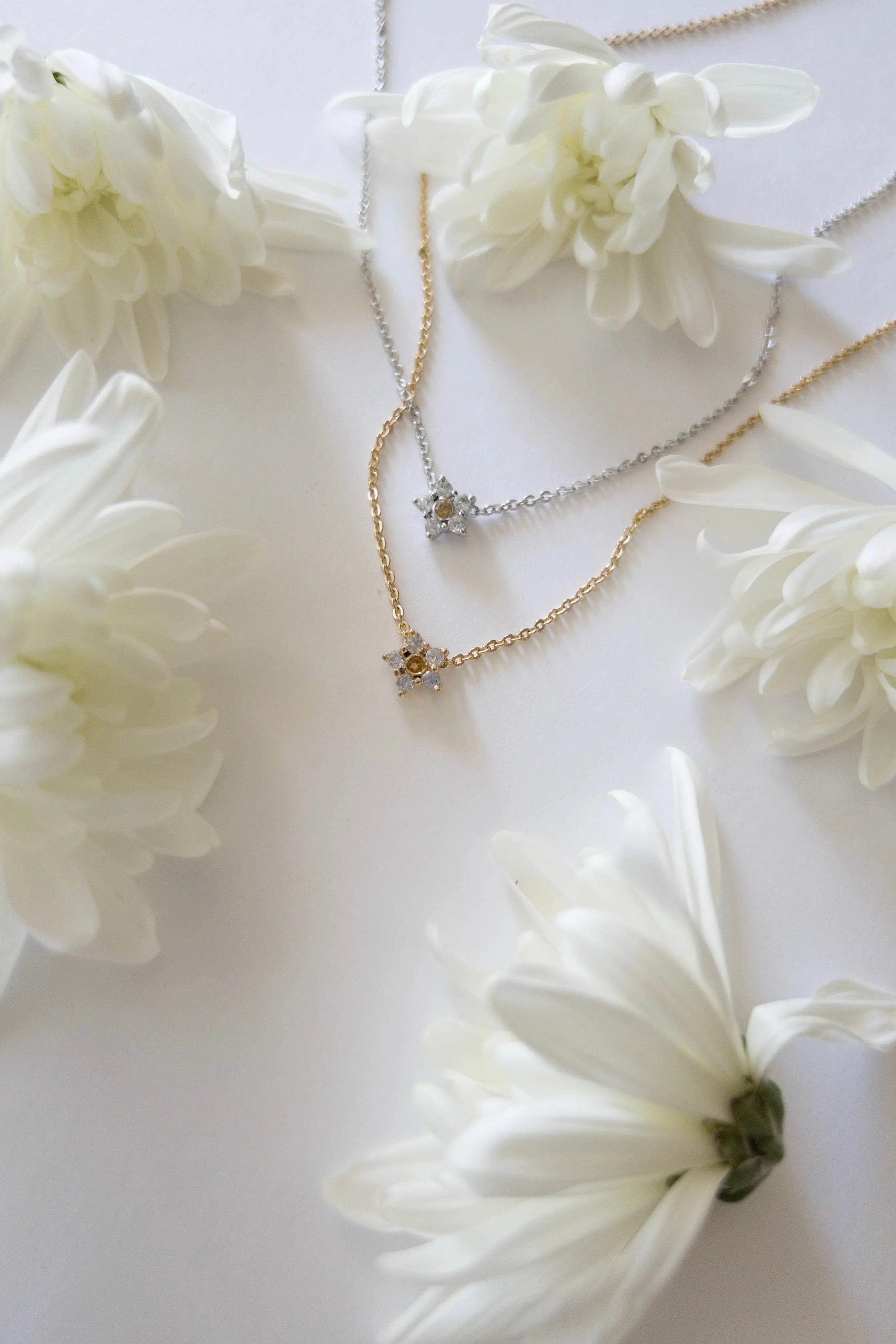 The Tiny Details Daisy Topaz and Citrine Necklace