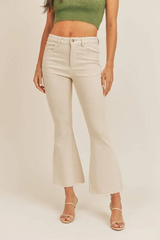The Tiny Details Easy Daze High Waisted Flare Denim
