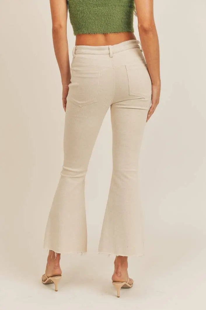 The Tiny Details Easy Daze High Waisted Flare Denim