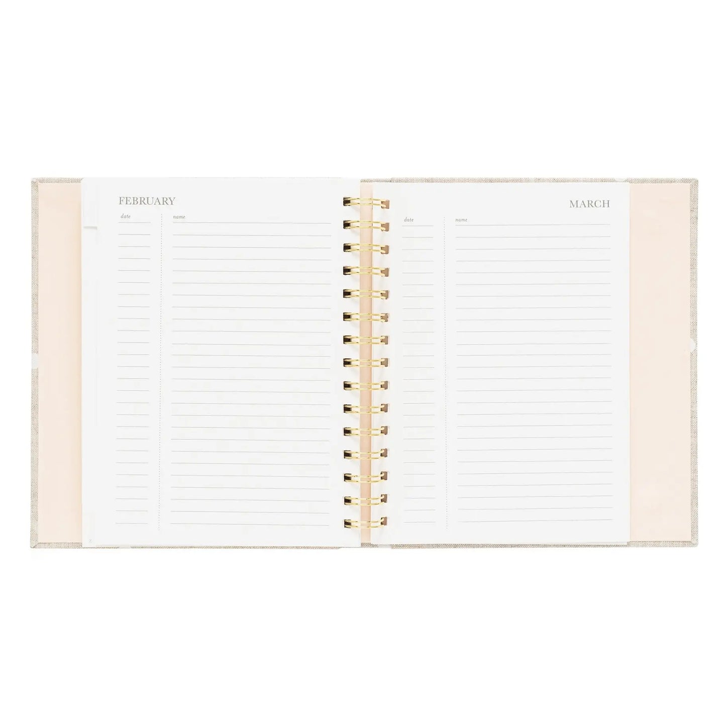 Shop Tiny Details Flax Hard Cover Address Book