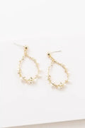 The Tiny Details Floral and Pearl Vine Tear Earrings