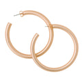 The Tiny Details Gold Matte Open Hoop Earrings
