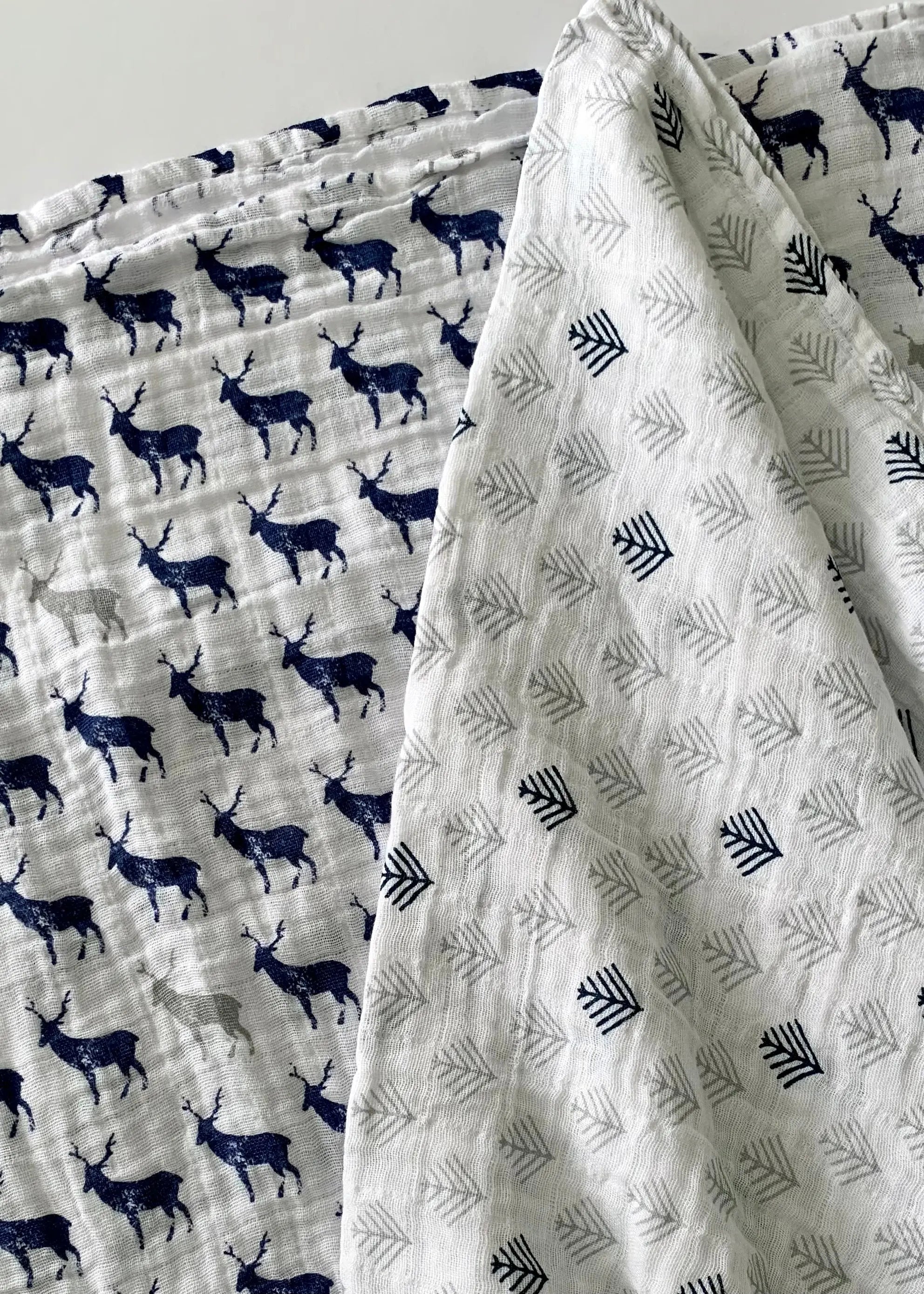 The Tiny Details In The Wild Deer Muslin Swaddle 2-pk