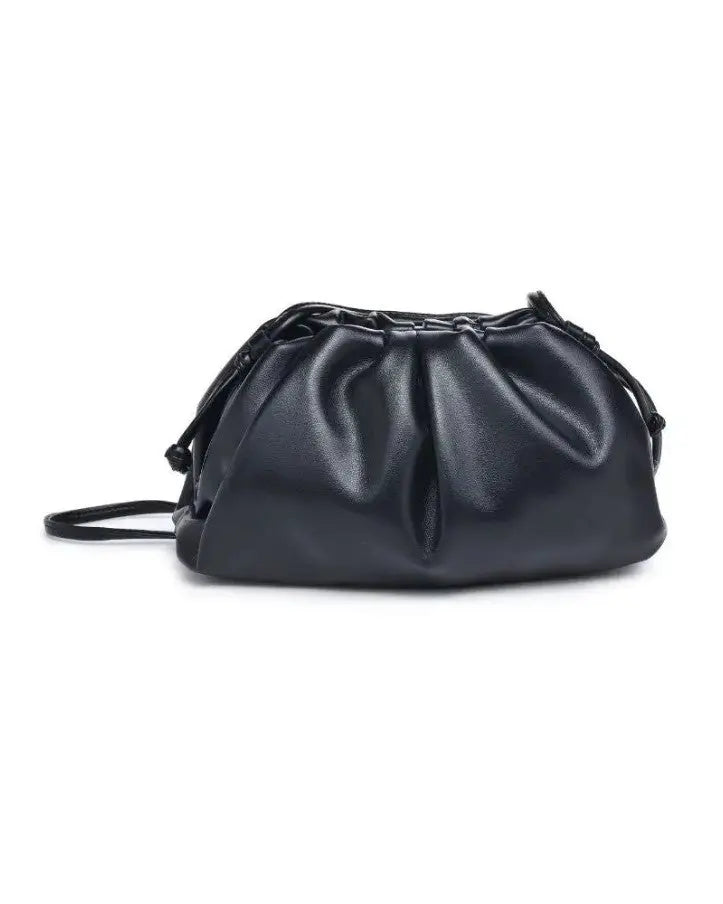 The Tiny Details Kourtney Black Vegan Leather Handbag