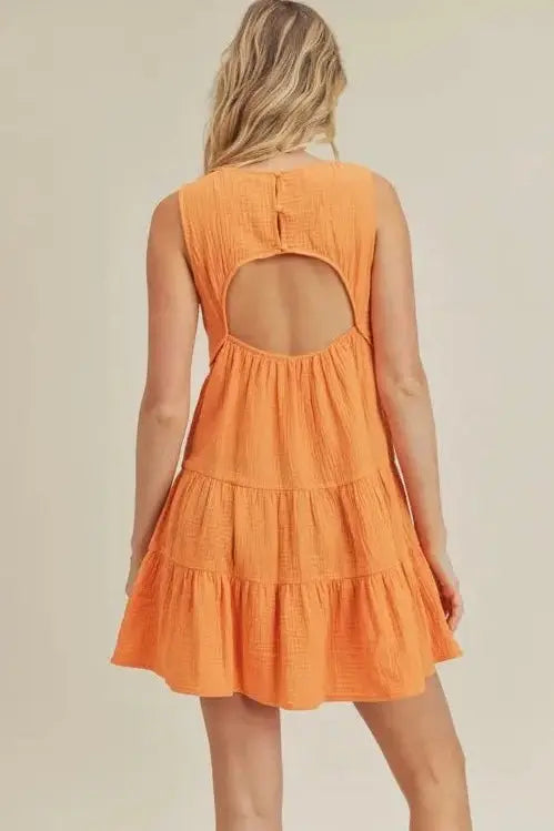The Tiny Details Mango Wrinkle Cotton Sleeveless Dress