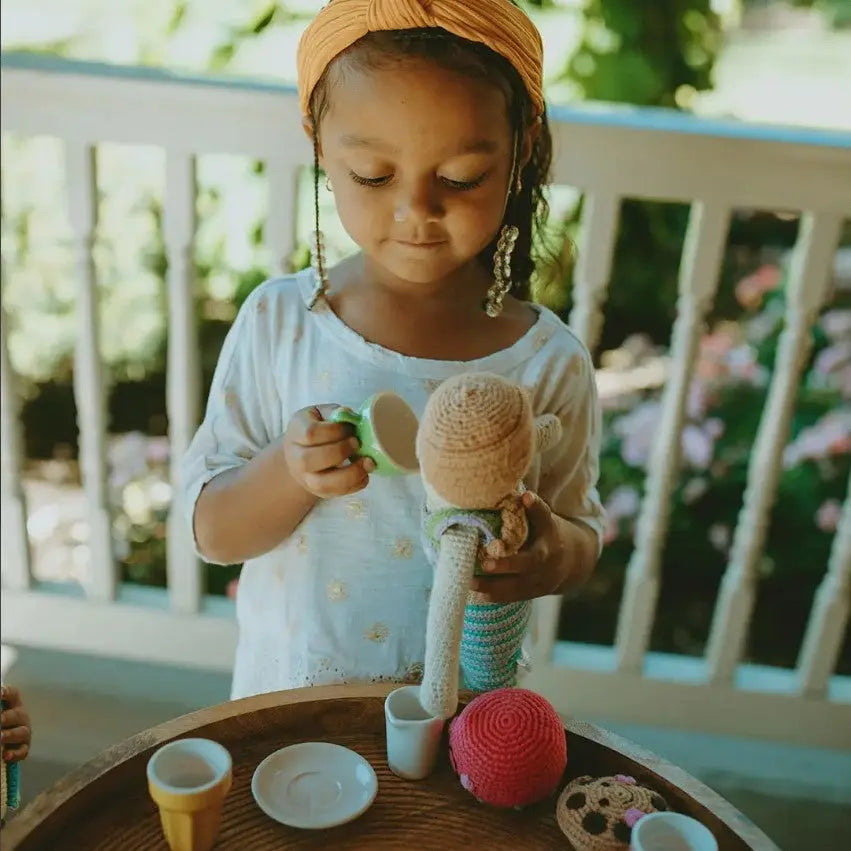 The Tiny Details Mermaid Storytime Knitted Doll